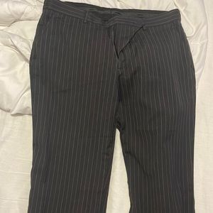 Express Dress paints, Black with white pin stripes